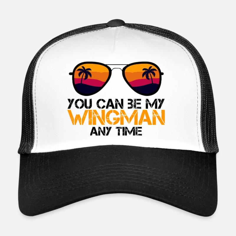 Wingman - Trucker Cap - white/black