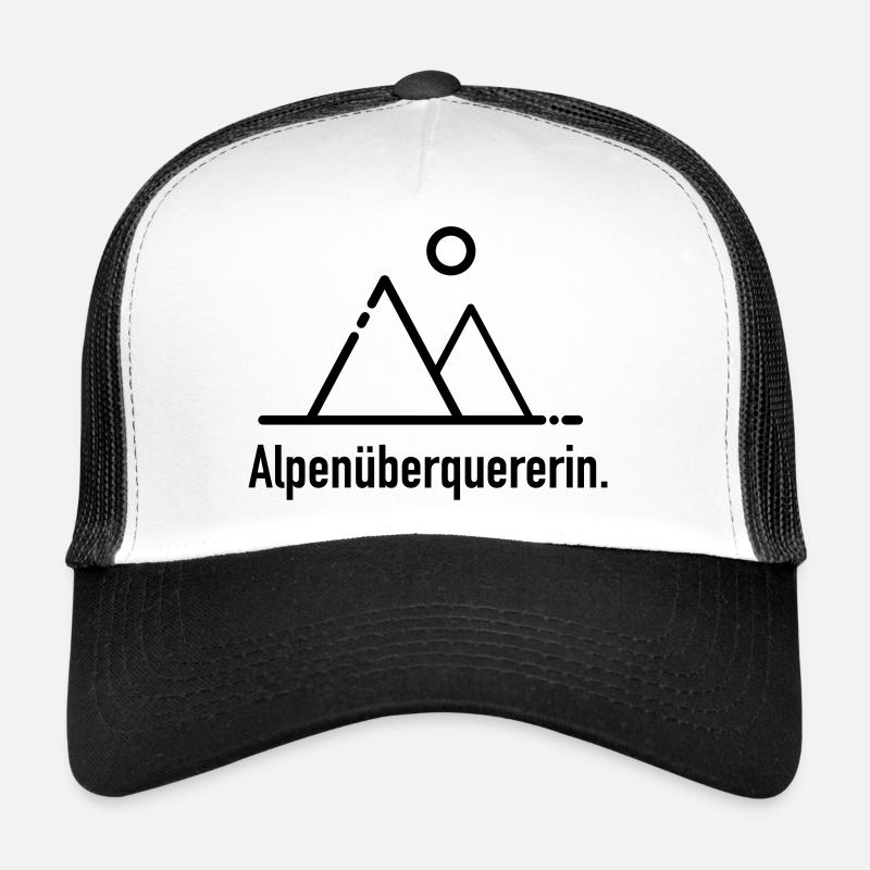 Alpenüberquererin - Trucker Cap - Weiß/Schwarz