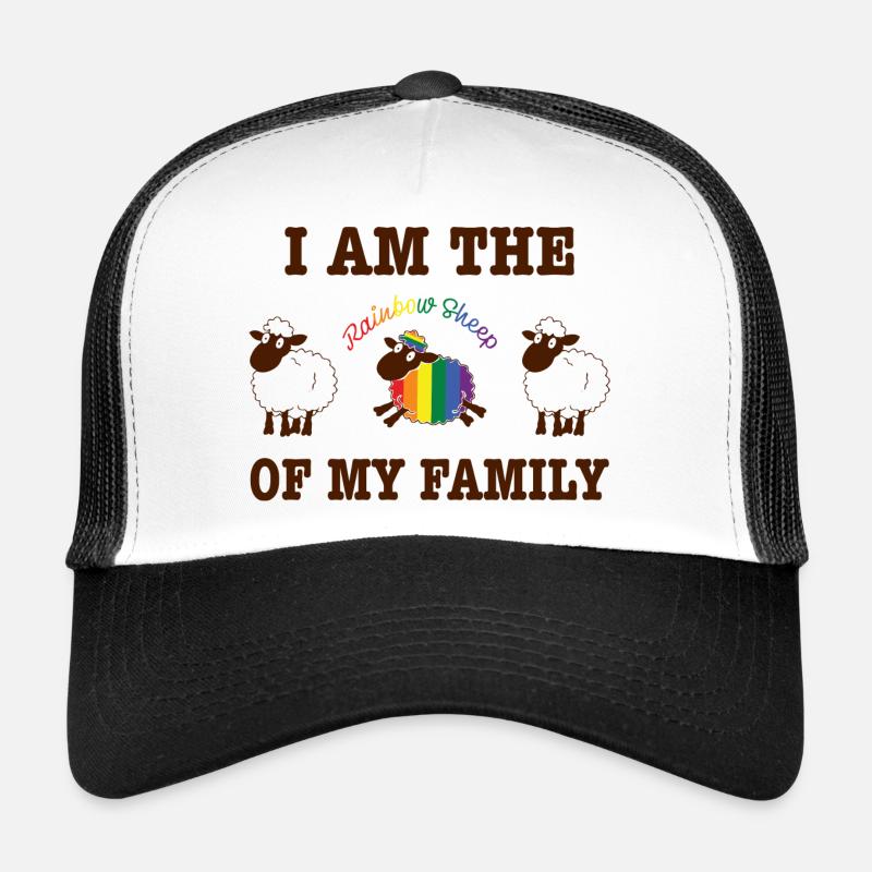 Rainbow sheep LGBT Spruch Geschenk Pride Rechte Trucker Cap