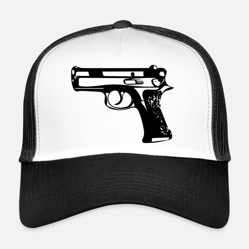 Gun - Trucker Cap - Weiß/Schwarz