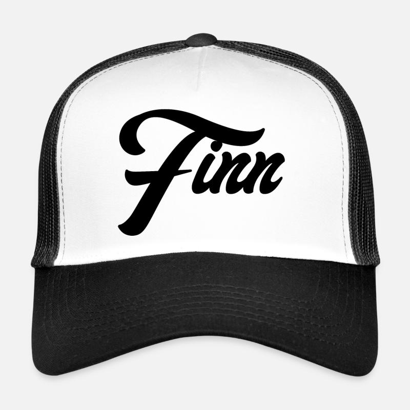 Name Finn geometric pattern on textiles Trucker Cap