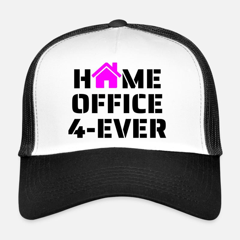 Home Office rose noir Casquette trucker 