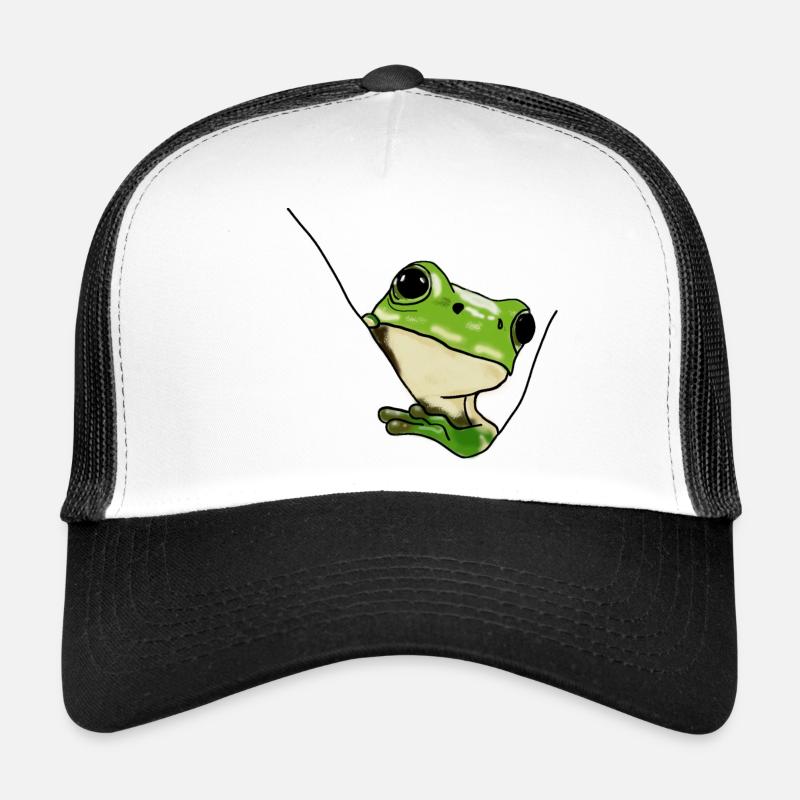 Green Frog – Cute Illustration Trucker Cap