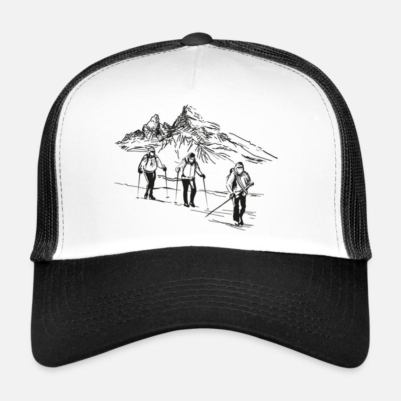 Ein Tribut an den Watzmann: Berchtesgadener Land - Trucker Cap - Weiß/Schwarz