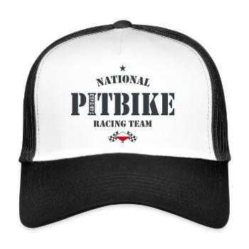 Pitbike NRT AG Polska - Trucker Cap - Weiß/Schwarz - Vorne