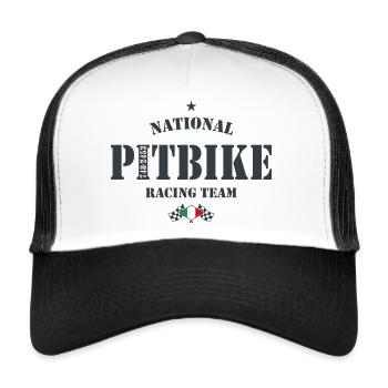 Pitbike NRT AG Italia - Trucker Cap - Weiß/Schwarz - Vorne