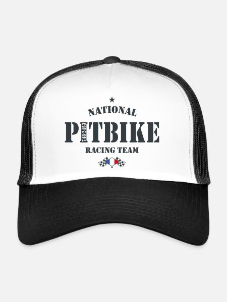 Pitbike NRT AG France - Casquette trucker  - blanc/noir - Devant
