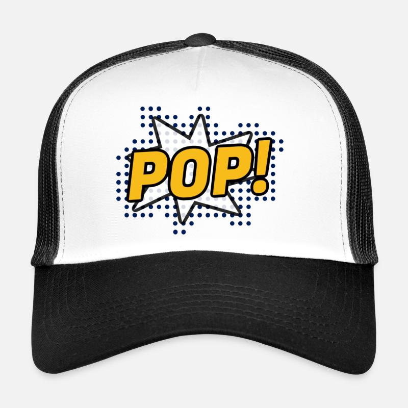 Polka dot Pop art - Trucker Cap - white/black