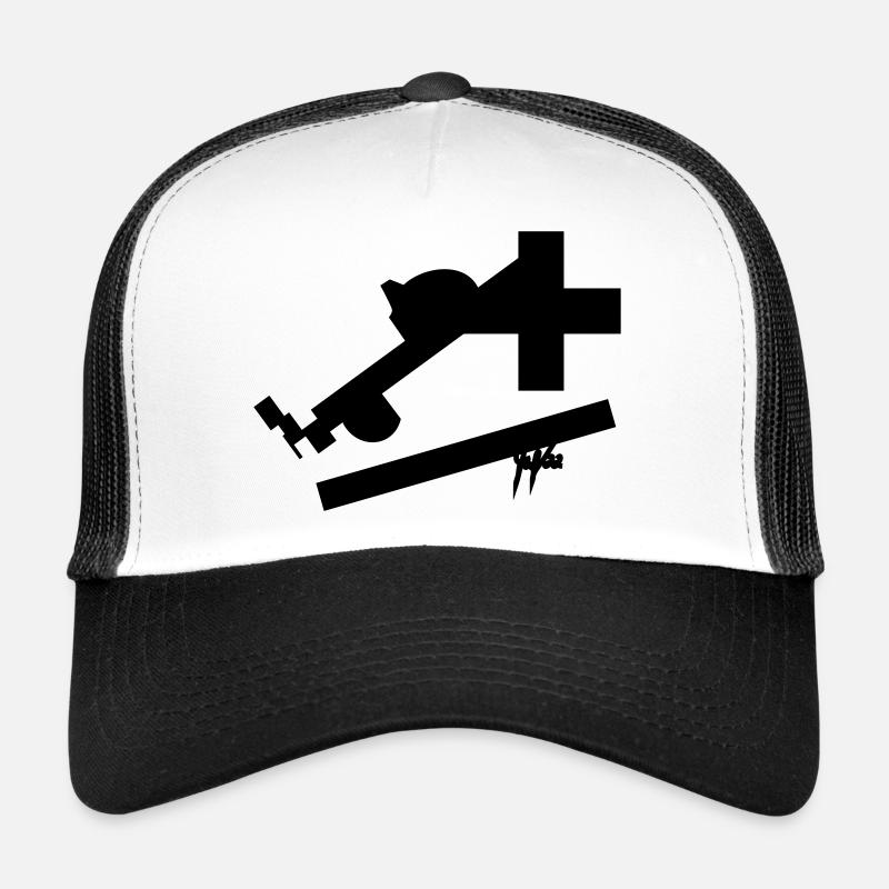 cross II - Trucker Cap - Weiß/Schwarz