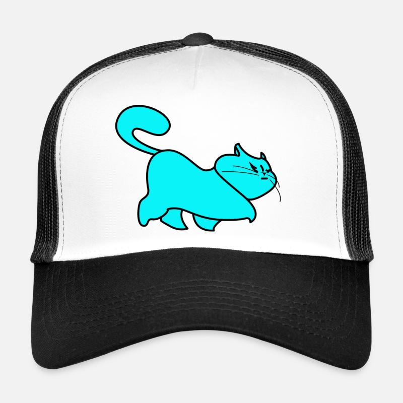chat bleu Casquette trucker 