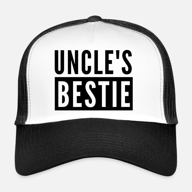 UNCLE'S BESTIE - Trucker Cap - white/black