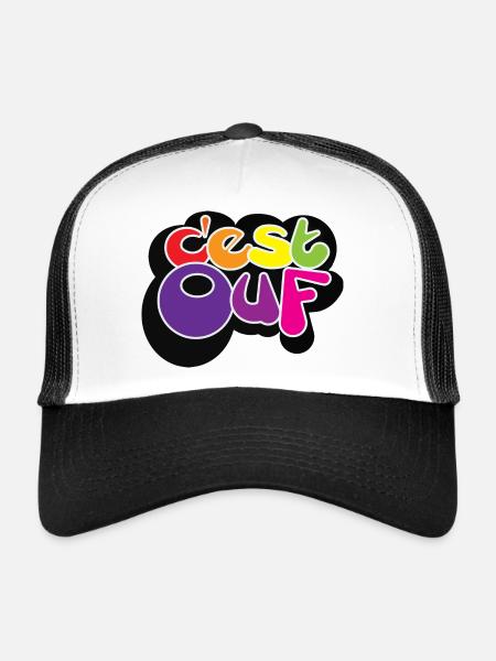 IT'S PHEW - Trucker Cap - white/black - Front