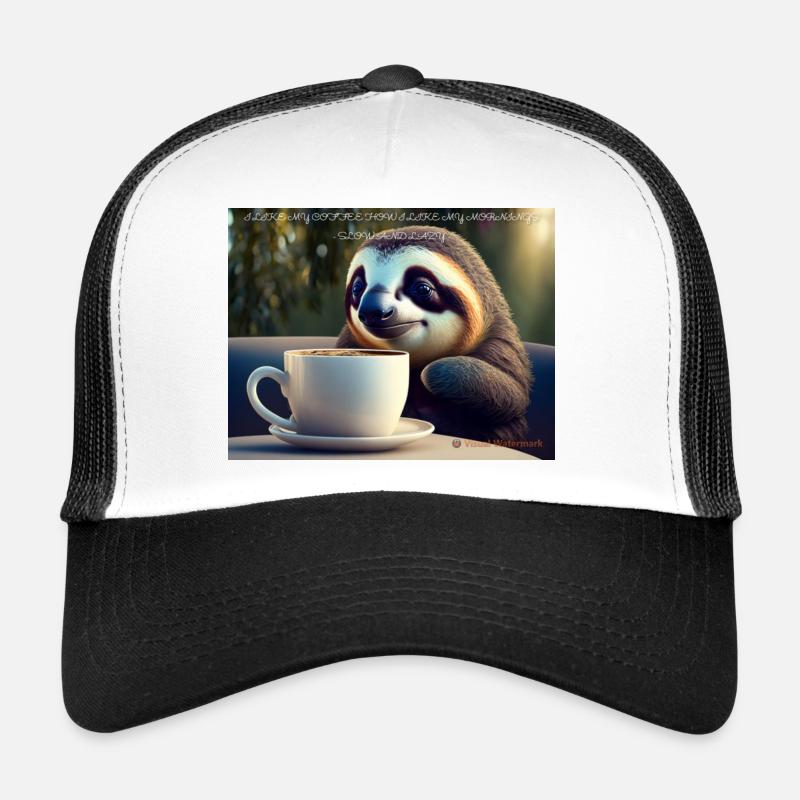 Caffeinated Sloth Trucker Cap
