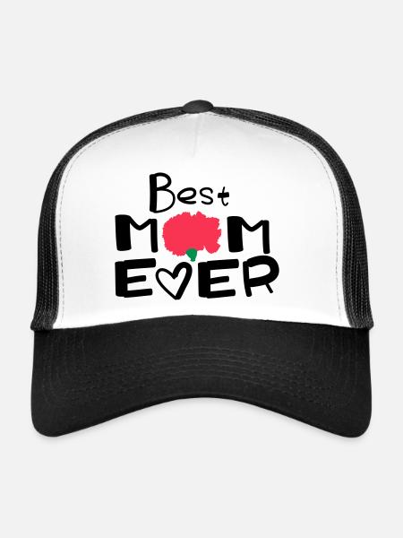Happy Mothers Day lettering 2 - Trucker Cap - white/black - Front