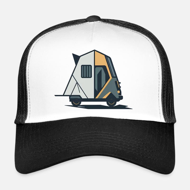 Geometrischer Wohnmobil Trucker Cap