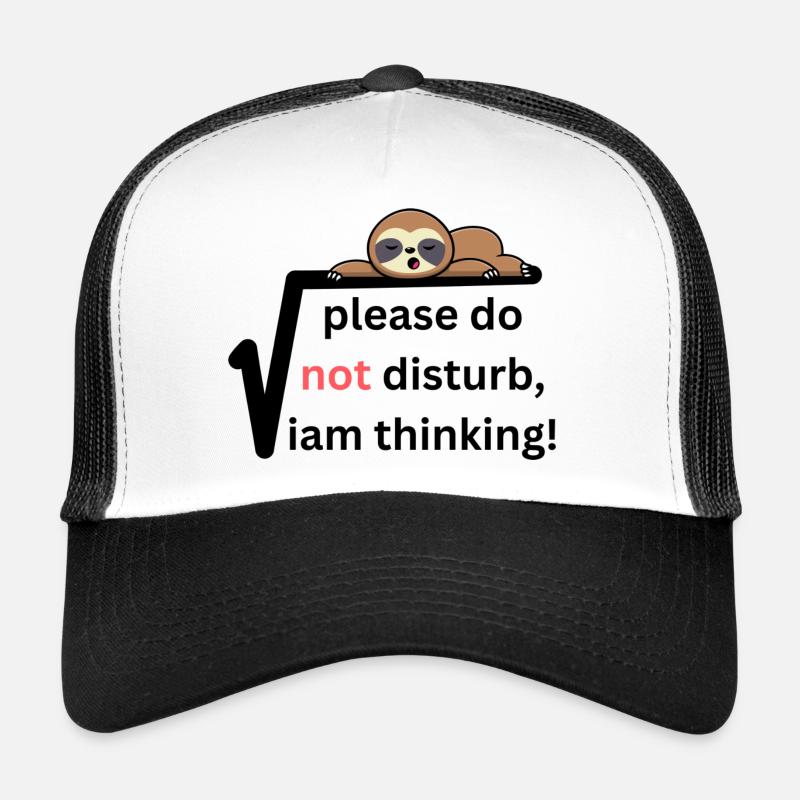 Bitte stören Sie mich nicht beim Denken! - Trucker Cap - Weiß/Schwarz