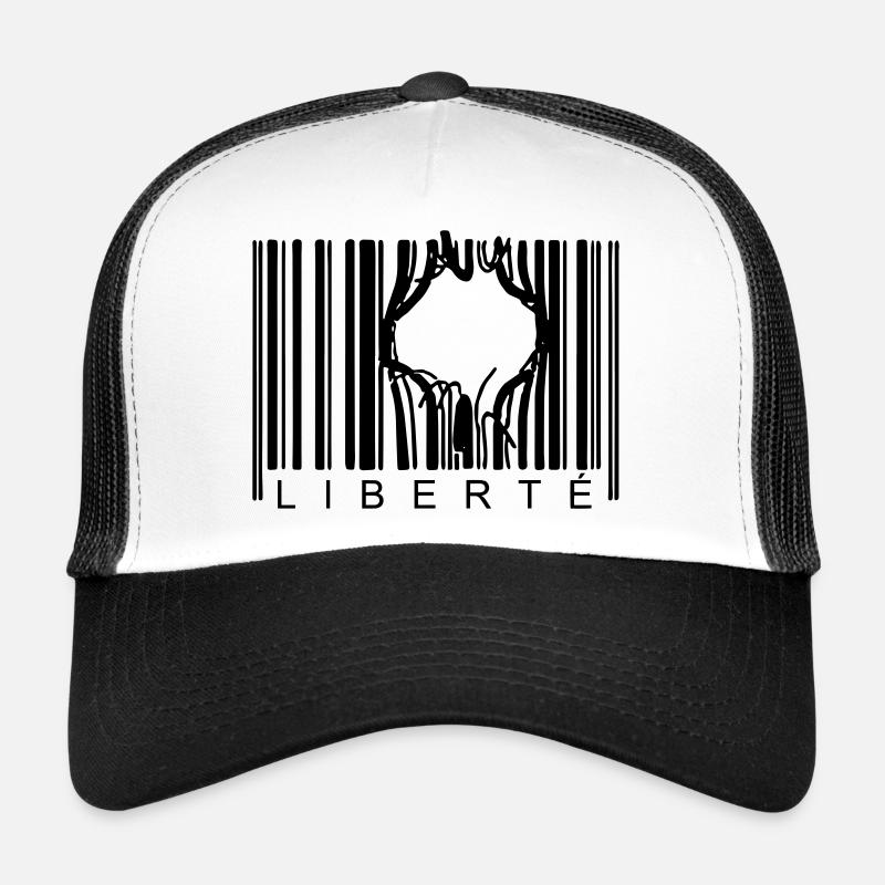 LIBERTE CODE BARRE Casquette trucker 