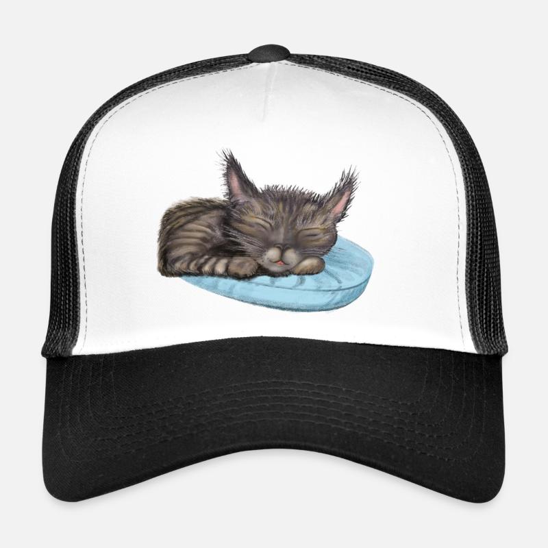 Chat endormi Casquette trucker 