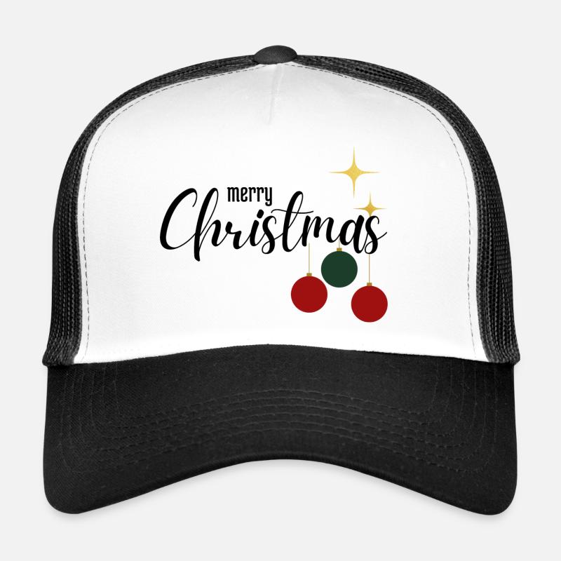 Merry Christmas - Trucker Cap - Weiß/Schwarz