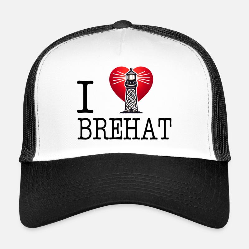 I love Ile de Brehat Trucker Cap