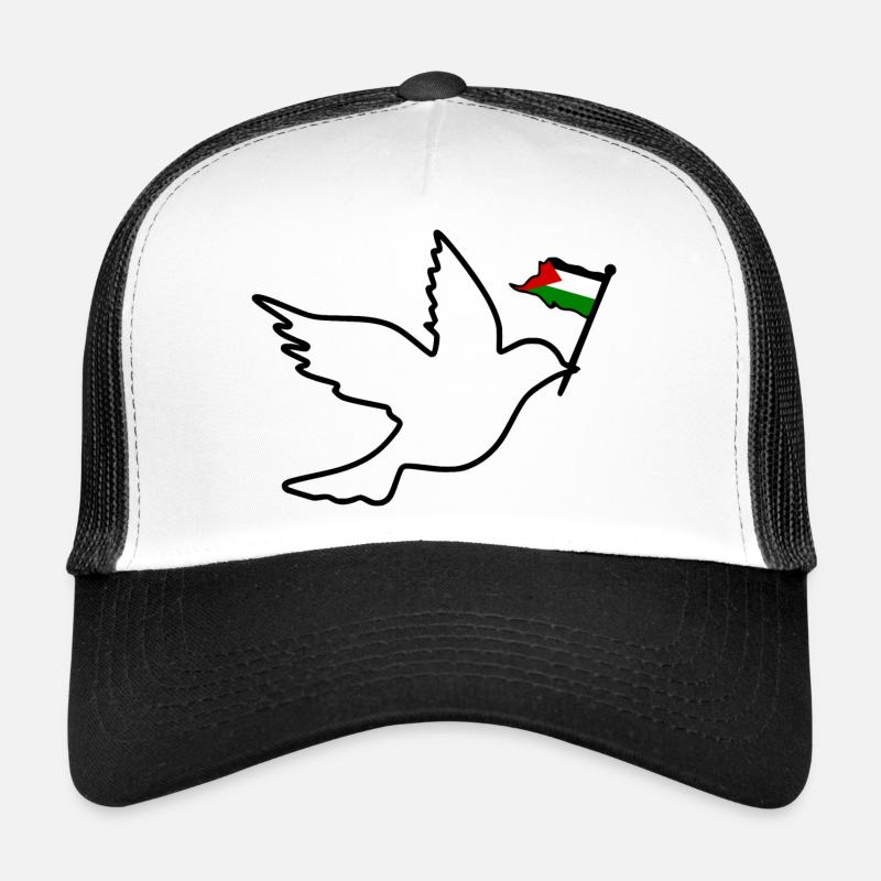 Free palestine - Trucker Cap - white/black