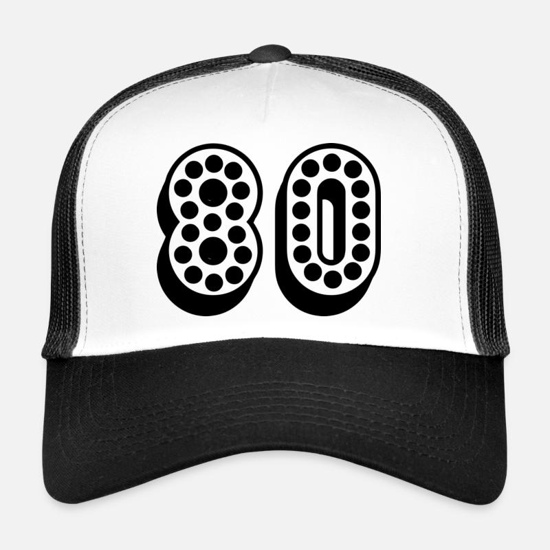 80. 80 ANS. 80e ANNIVERSAIRE. ANNIVERSAIRE 80 ANS. Casquette trucker 