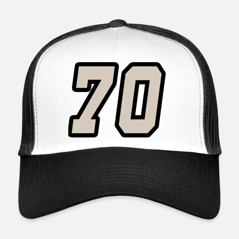 Zahl 70 Nummer Siebzig 70 Trucker Cap