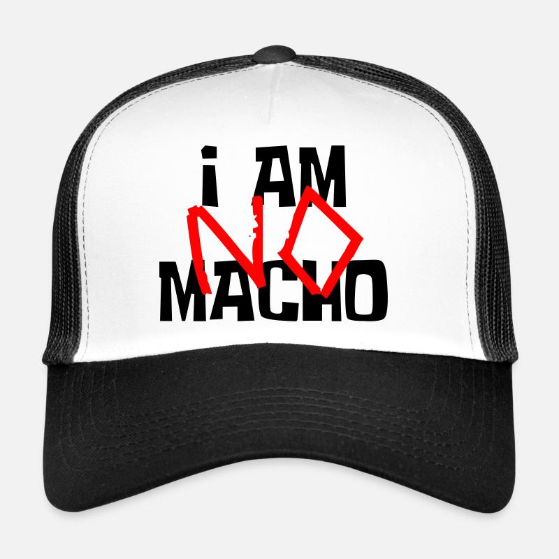 Ich bin kein Macho - Trucker Cap - Weiß/Schwarz