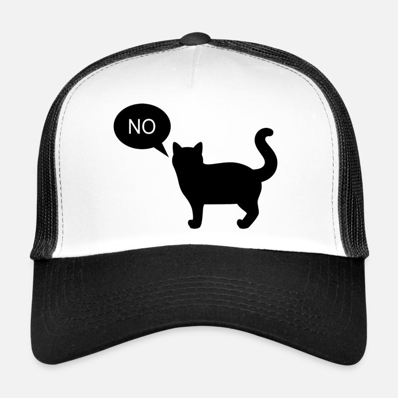 Le chat dit non Casquette trucker 