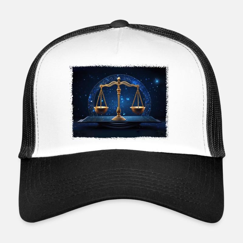 Zodiac sign Libra - Trucker Cap - white/black