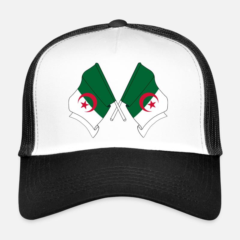 Deux drapeaux que l’Algérie a franchis Casquette trucker 