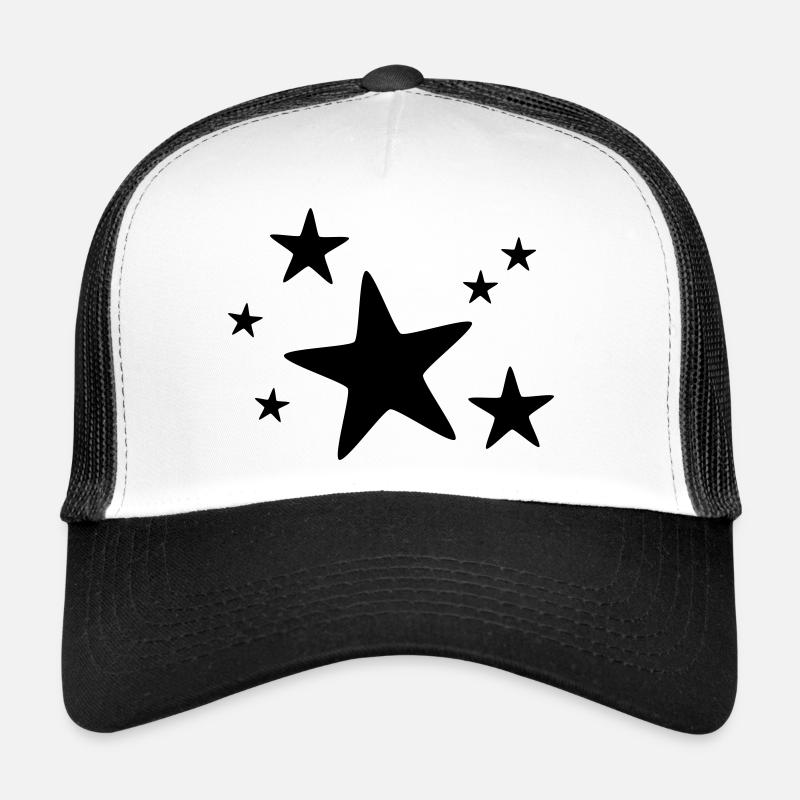 Groupe d’étoiles monochrome Casquette trucker 