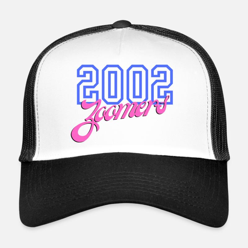 2002 Zoomers Summer Retro Gradient Logo Trucker Cap