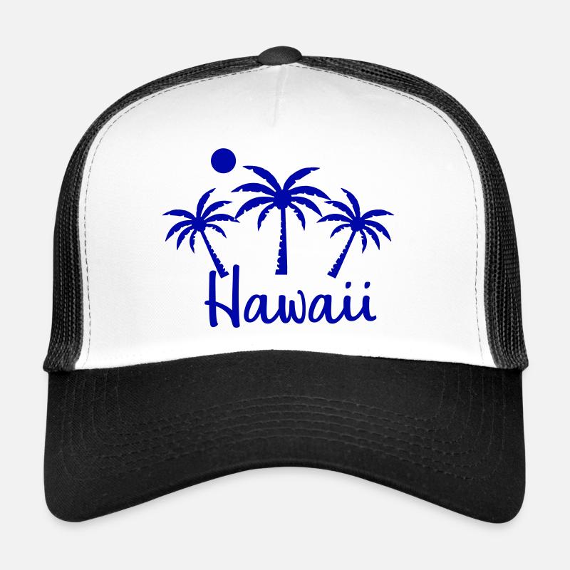 hawaii - Trucker Cap - Weiß/Schwarz