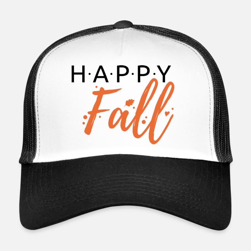 Happy Fall – Schriftzug Trucker Cap