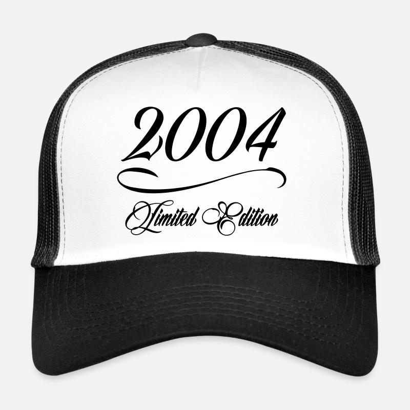 Edition Limitée 2004 - Anniversaire 2004 - Casquette trucker  - blanc/noir