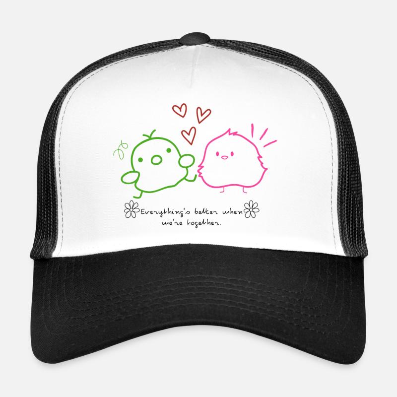Together - Trucker Cap - Weiß/Schwarz