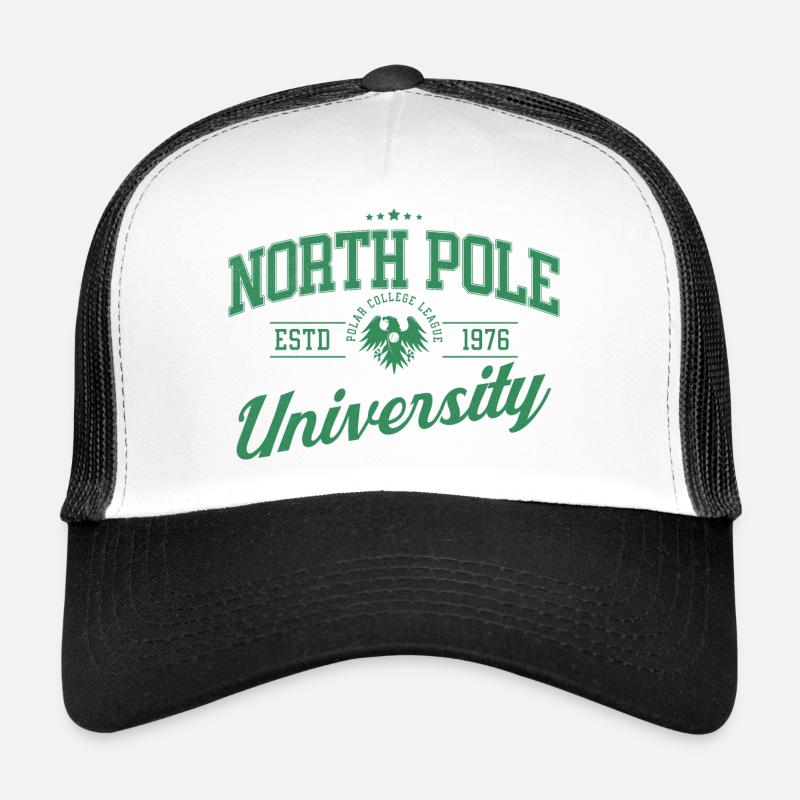 Northpole University - Trucker Cap - Weiß/Schwarz
