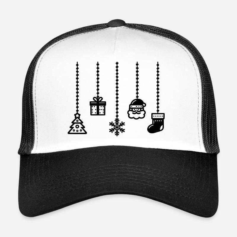 Décoration suspendue Décoration de Noël Casquette trucker 