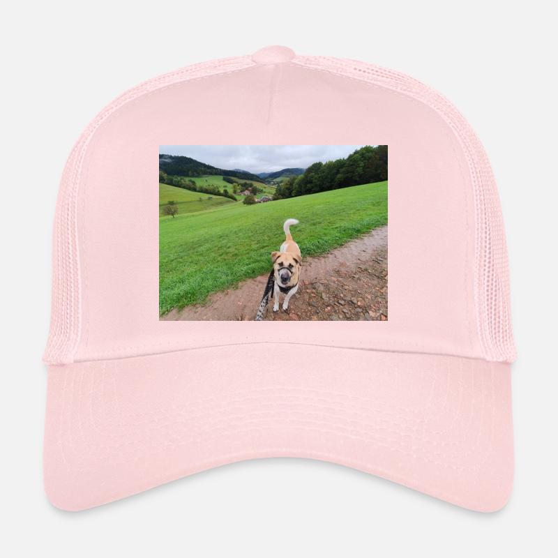 Une nature à couper le souffle avec un chien Casquette trucker 