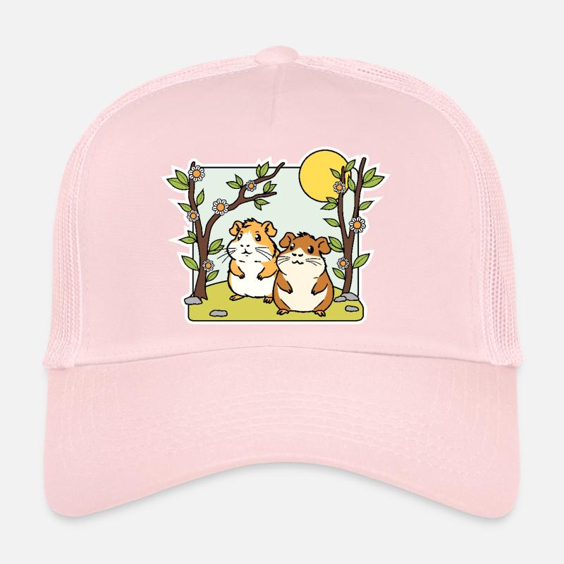 Cute hamster buddies are cozy in nature Trucker Cap