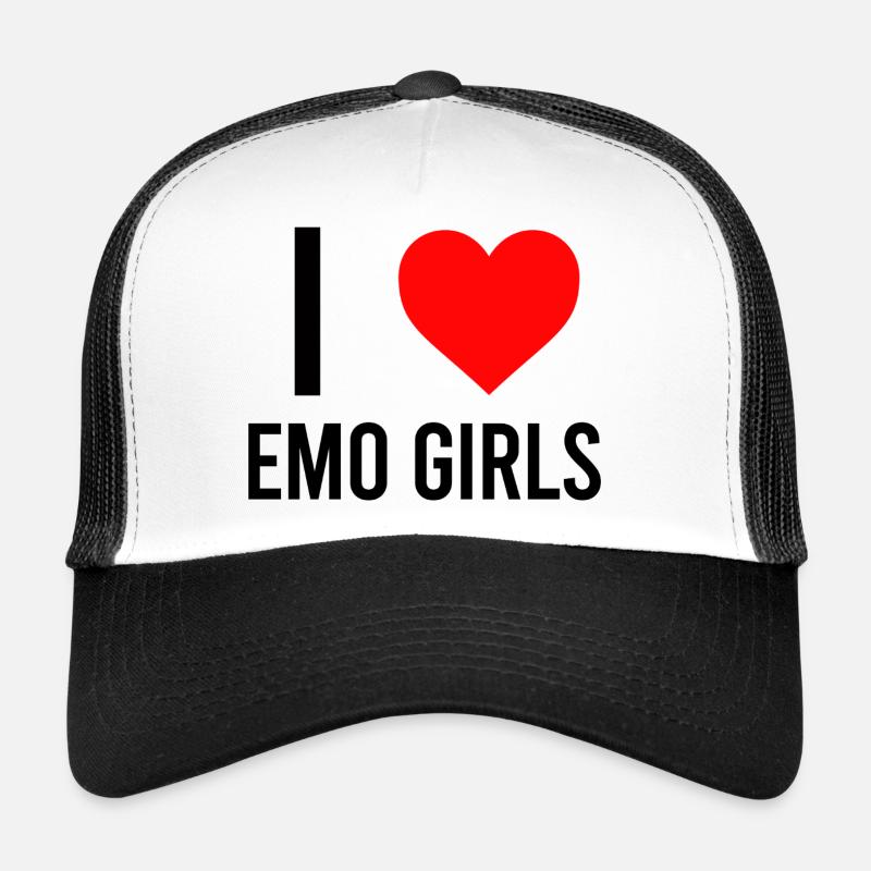 J’adore les filles emo Casquette trucker 