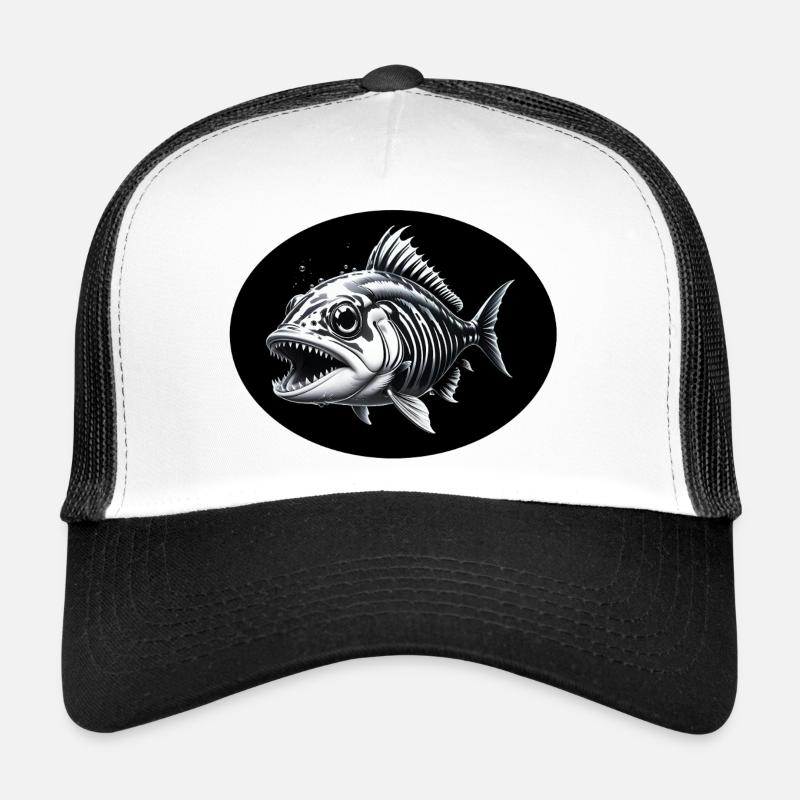 Squelette de poisson Casquette trucker 