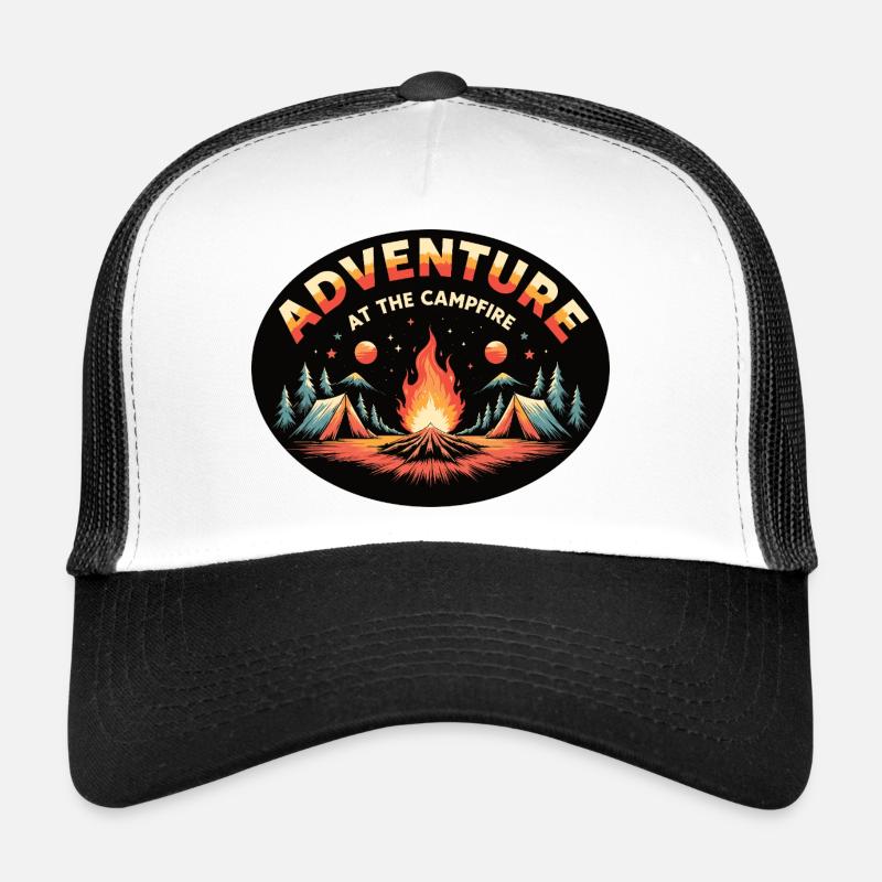 Aventure Feu de camp Rétro Camping Casquette trucker 