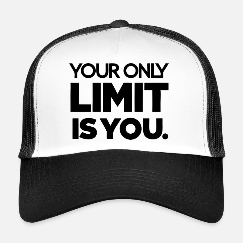 Himmlisches Mond- und Sternenmuster - Trucker Cap - Weiß/Schwarz
