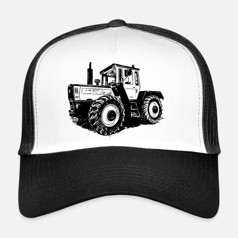 Traktorpower Silhouette - Trucker Cap - Weiß/Schwarz