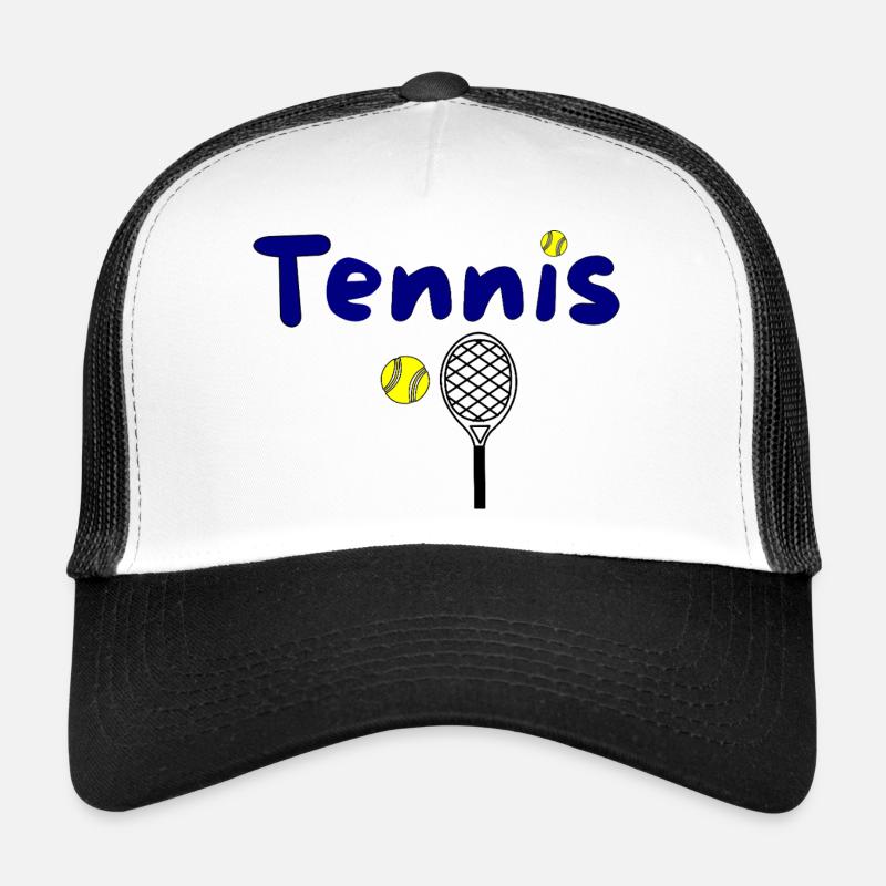 Conception de tennis avec balle et raquette Casquette trucker 