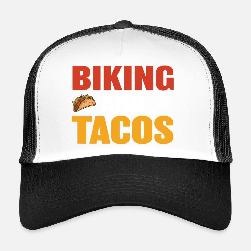 Vélo et tacos conçus pour les loisirs Casquette trucker 
