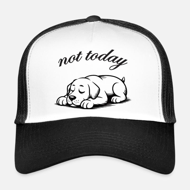Pas aujourd’hui labrador retriver sommeil Casquette trucker 