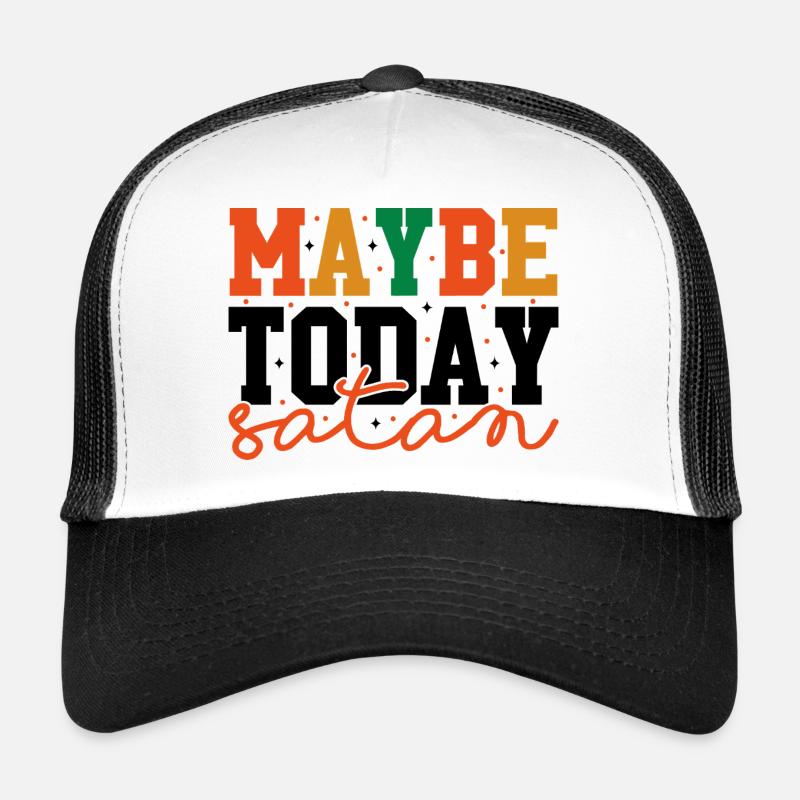 Points de motif de lettre colorée Casquette trucker 